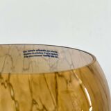 Mouth-blown glass vase.