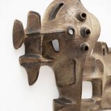 Brutalist wall lamp by Matt Camps for Loré Ceramics, the Netherlands, 1960s