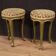Pair of Venetian lacquered stools from the 20th century