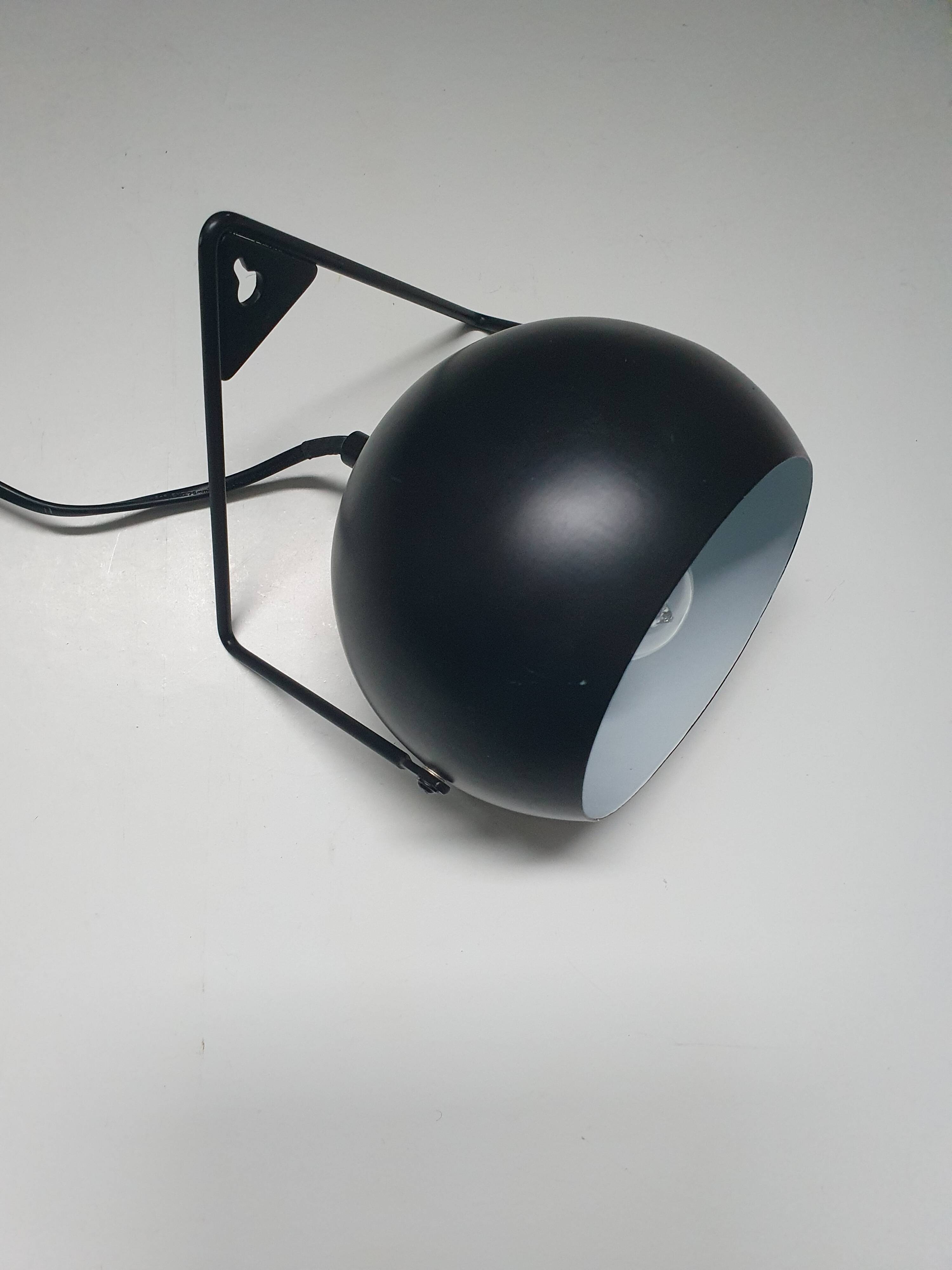 Table lamp/black spot wall light with vintage switch