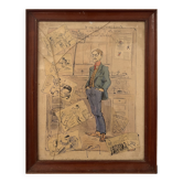 Tableau de Georges Henry Hautot - Caricature