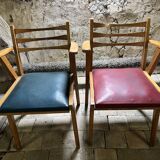 Pair of vintage modernist armchairs from the 50s