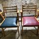 Pair of vintage modernist armchairs from the 50s