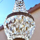 Montgolfiere chandelier in bronze and tassels