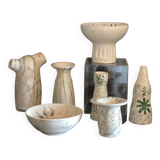 Ceramics signed Beretta Vallauris