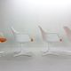 Maurice Burke set of 4 armchairs model No. 116 for Arkana, Space Age 1960's