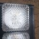 Paire de plafonnier en verre