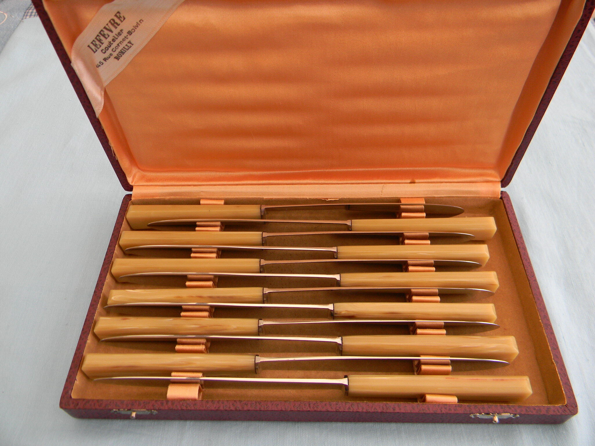 Lot de 12 couteaux lame inox