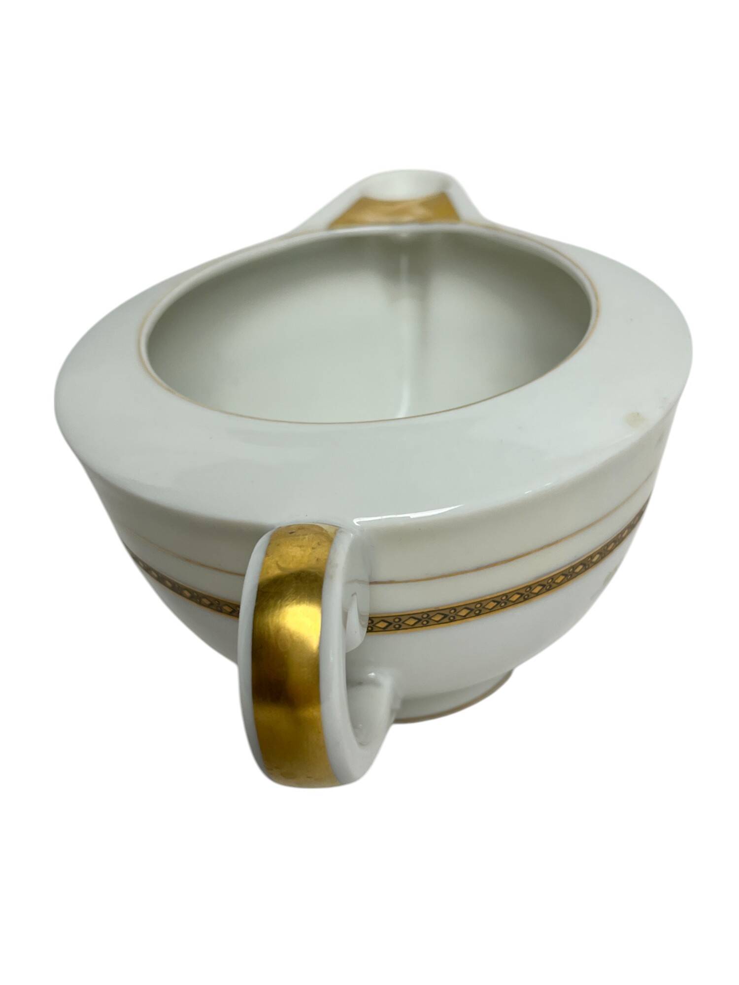 Art Deco, Limoges porcelain sauceboat circa 1930