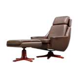 Leather ottoman chair, 1970