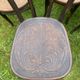 Set of 8 mismatched bistro chairs