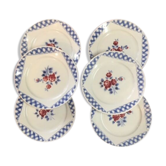 Service 6 assiettes et 2 plats KG Luneville modéle Henry