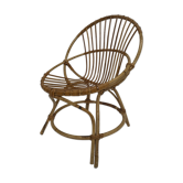Vintage rattan chair by Dirk van Sliedregt Rohe Noordwolde 1960 in the Netherlands