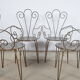 Chaises de jardin en fer forgé