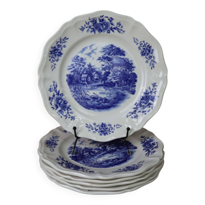 Lot de 6 assiettes plates