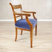 Fauteuil Elm en tissu bleu, années 1950
