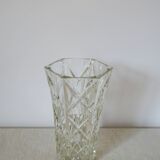 Hexagonal vase with geometric patterns in art deco style, 1950