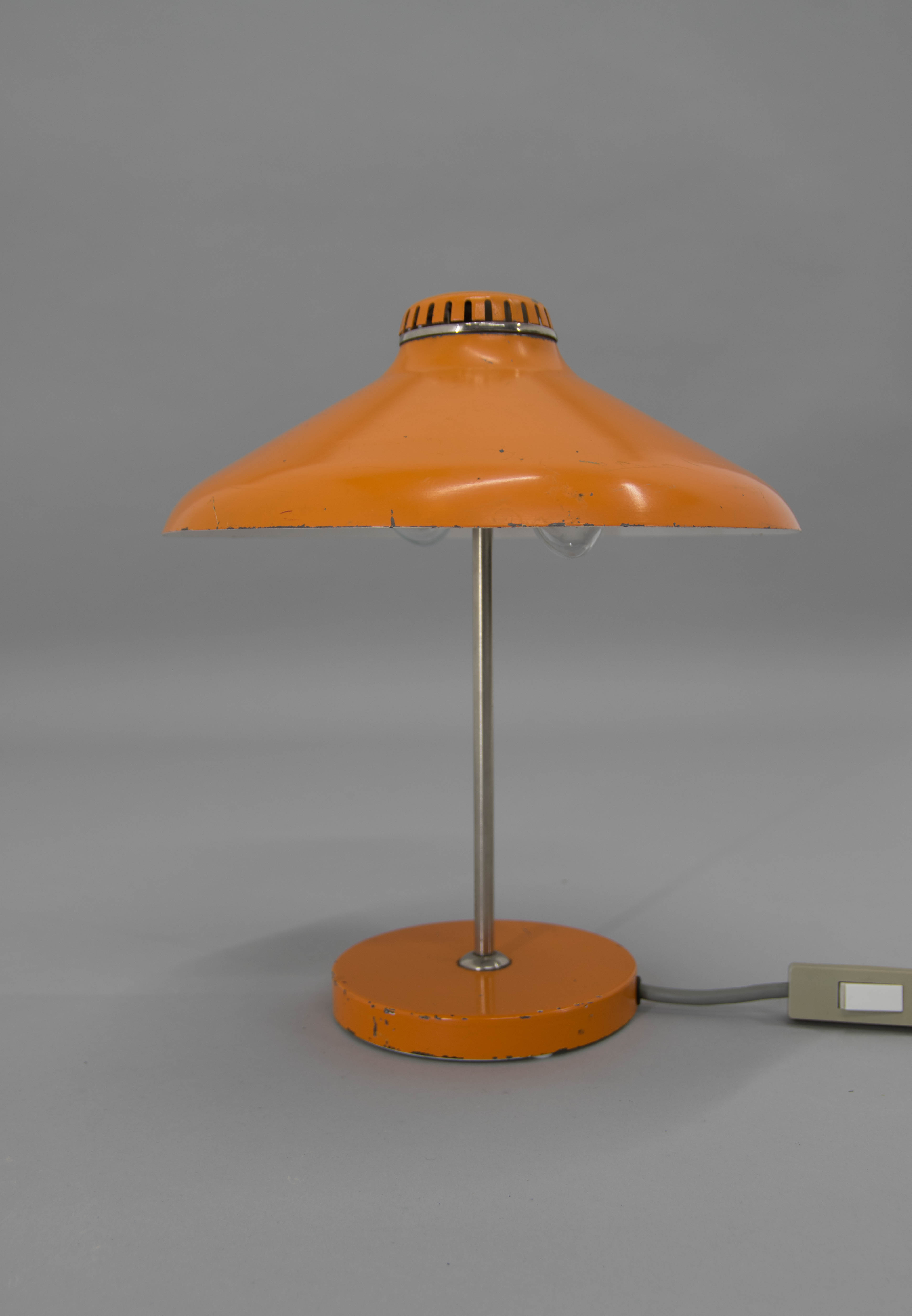 Orange Table Lamp, Germany, 1960s