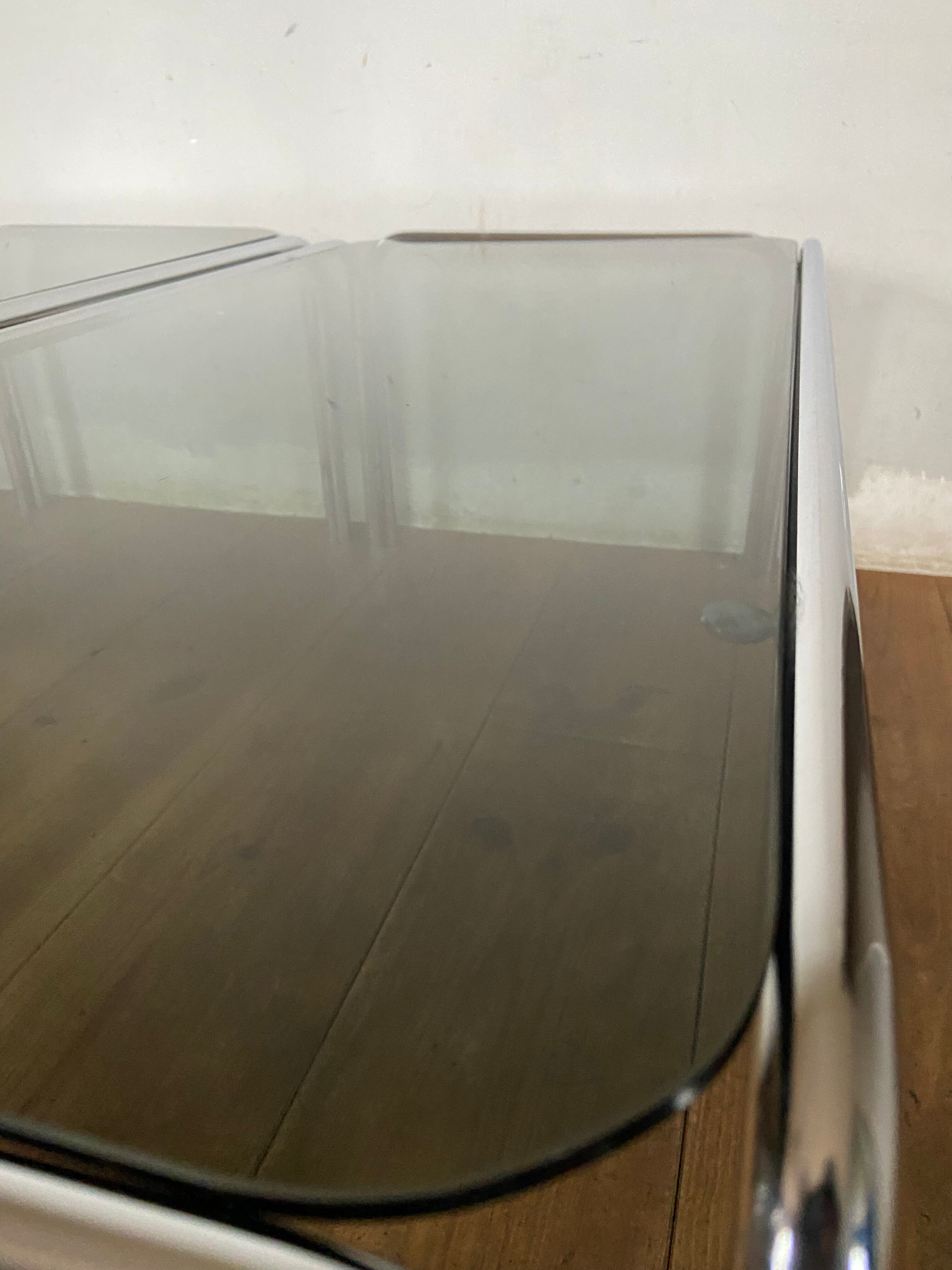 Pair of sofa ends / coffee table chrome year 70