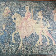 Aubusson tapestry, The Noble Amazon, Halluin stitch, 1950s