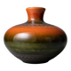 Vase Dümler & Breiden 174/15 West Germany in glazed ceramic – 1960s-70s – Brown and green gradient