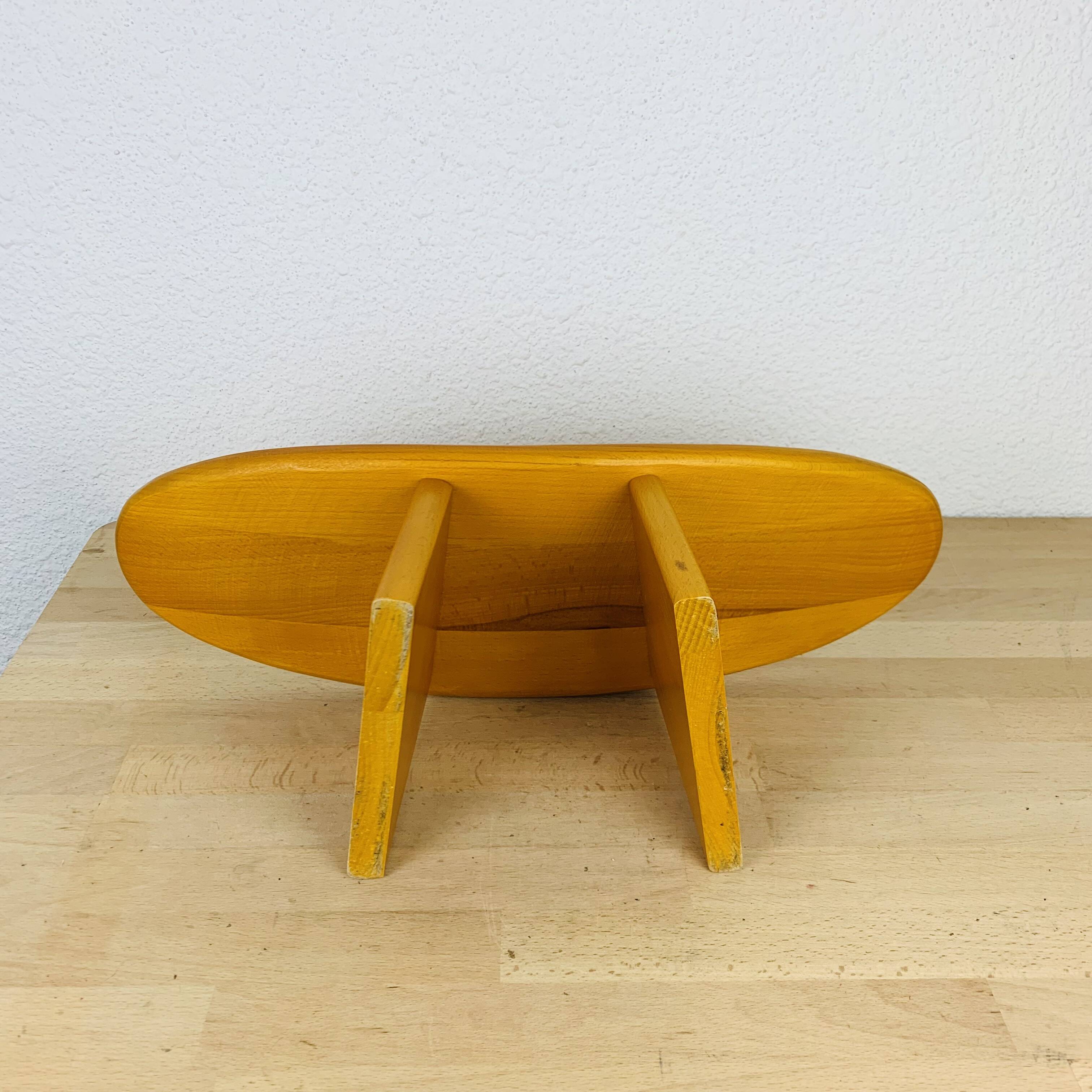 Wooden meditation stool