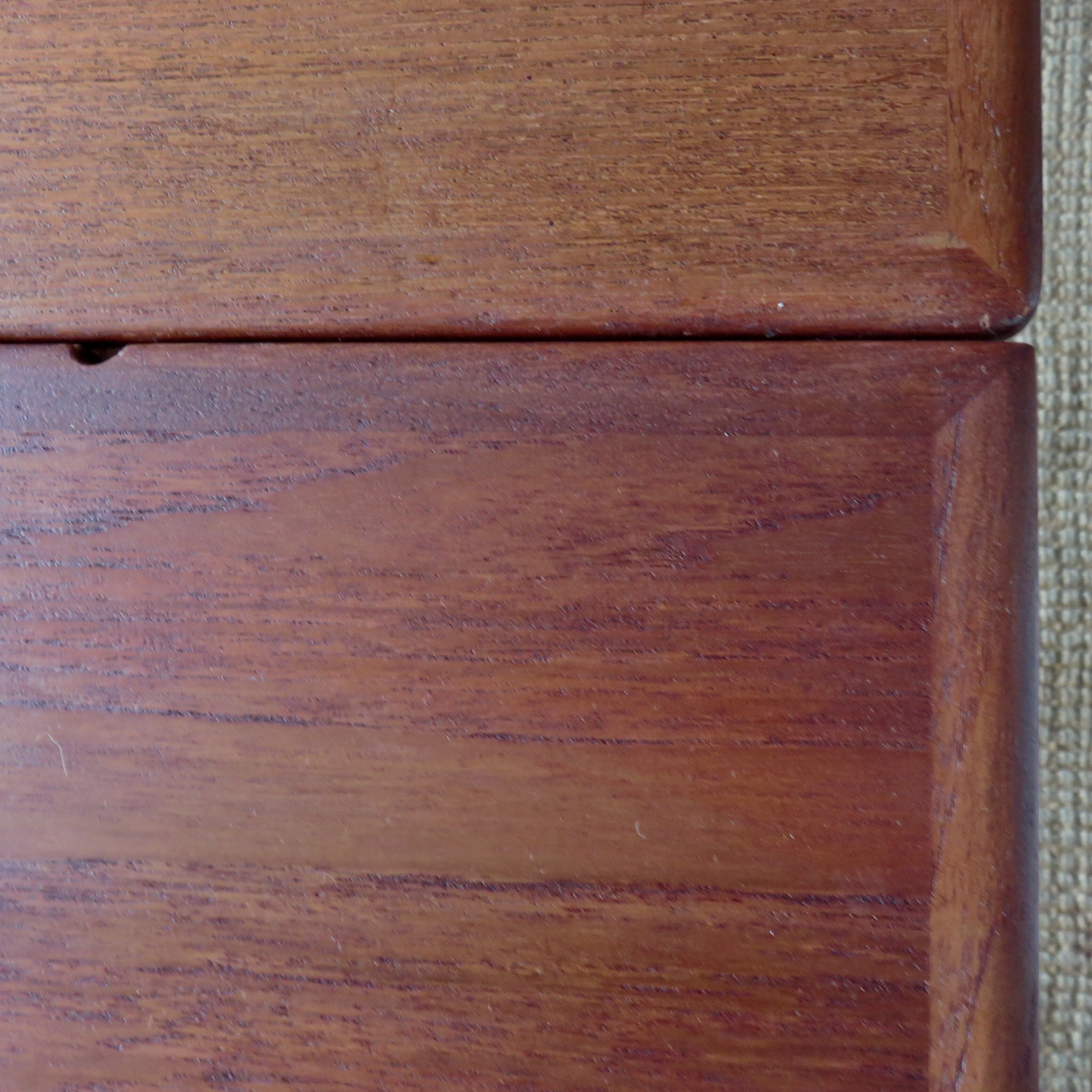 Square table in teak with extensions. Denmark 1960