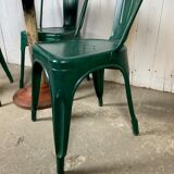 Set chairs and pedestal table Tolix