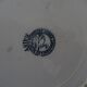 Assiette ancienne faience ancienne  St Amand décor Daisy fleurs bleue