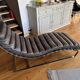 Fauteuil, chaise longue en cuir