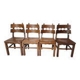 4 brutalist chairs