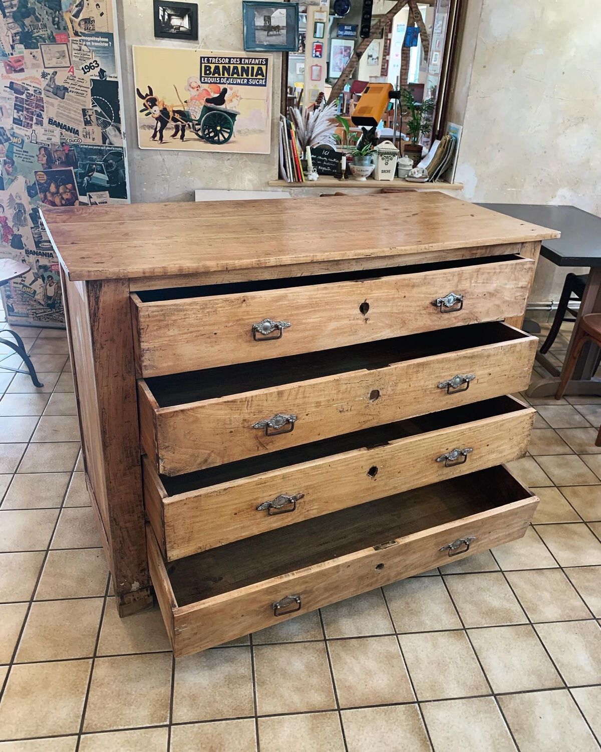 Cherry chest of drawers