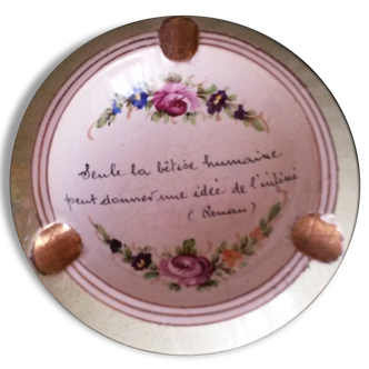 Former earthenware ashtray speaking (Clamecy 30 years)