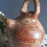 Gargoulette in pyrite stoneware, raw and authentic appearance, early twentieth century