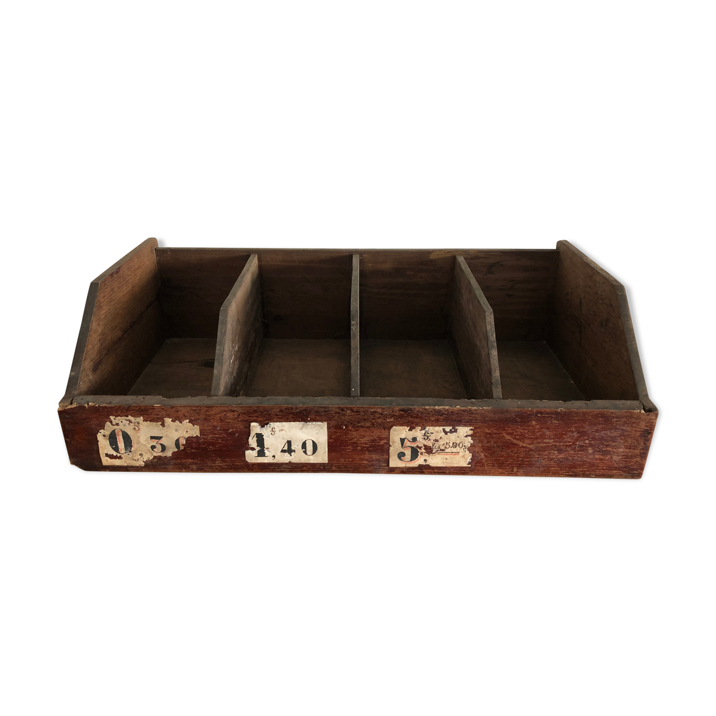 Old wooden grocery crate