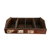 Old wooden grocery crate