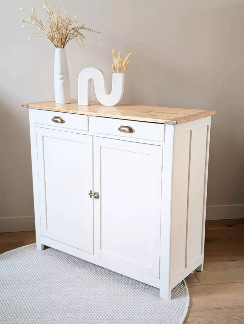 Buffet parisien vintage rénové
