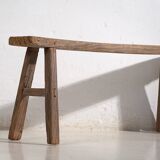 Ancient oriental bench in solid wood (c.1870) #76