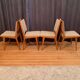 Set of four Cane Back chairs designed by Jens Risom, JO Carlssons, Sweden, 1950s