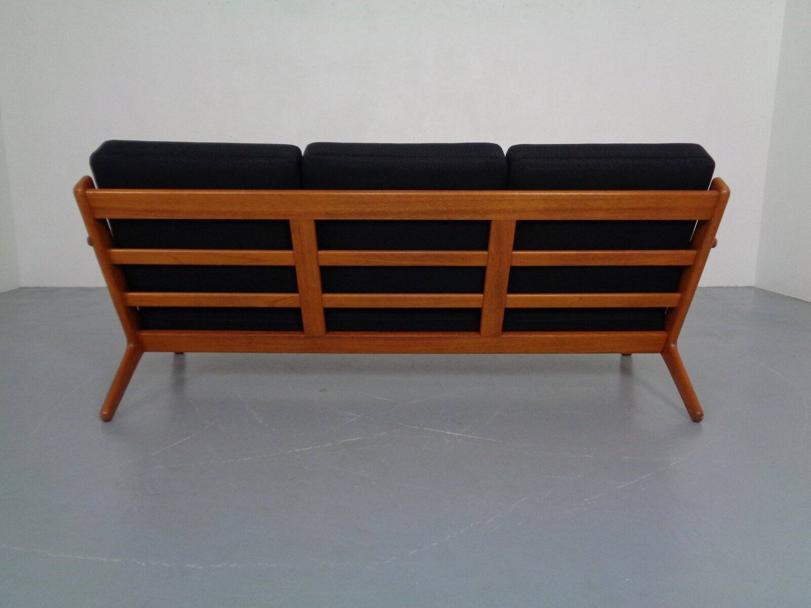 GE 290 Teak 3-Seater Sofa by Hans J. Wegner for Getama, Denmark, 1960s