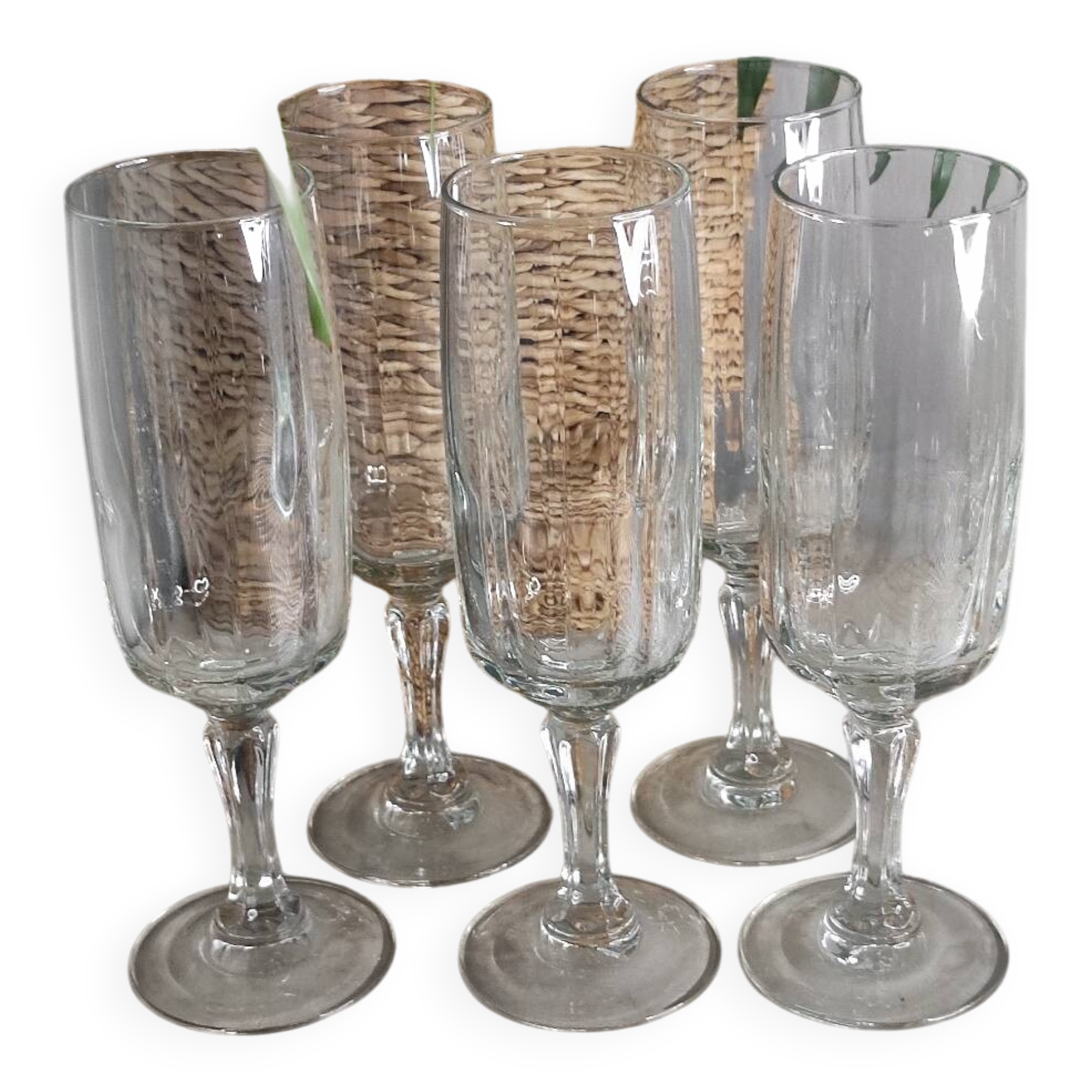 Bergamo crystal flutes