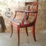 English colonial armchair in mahogany