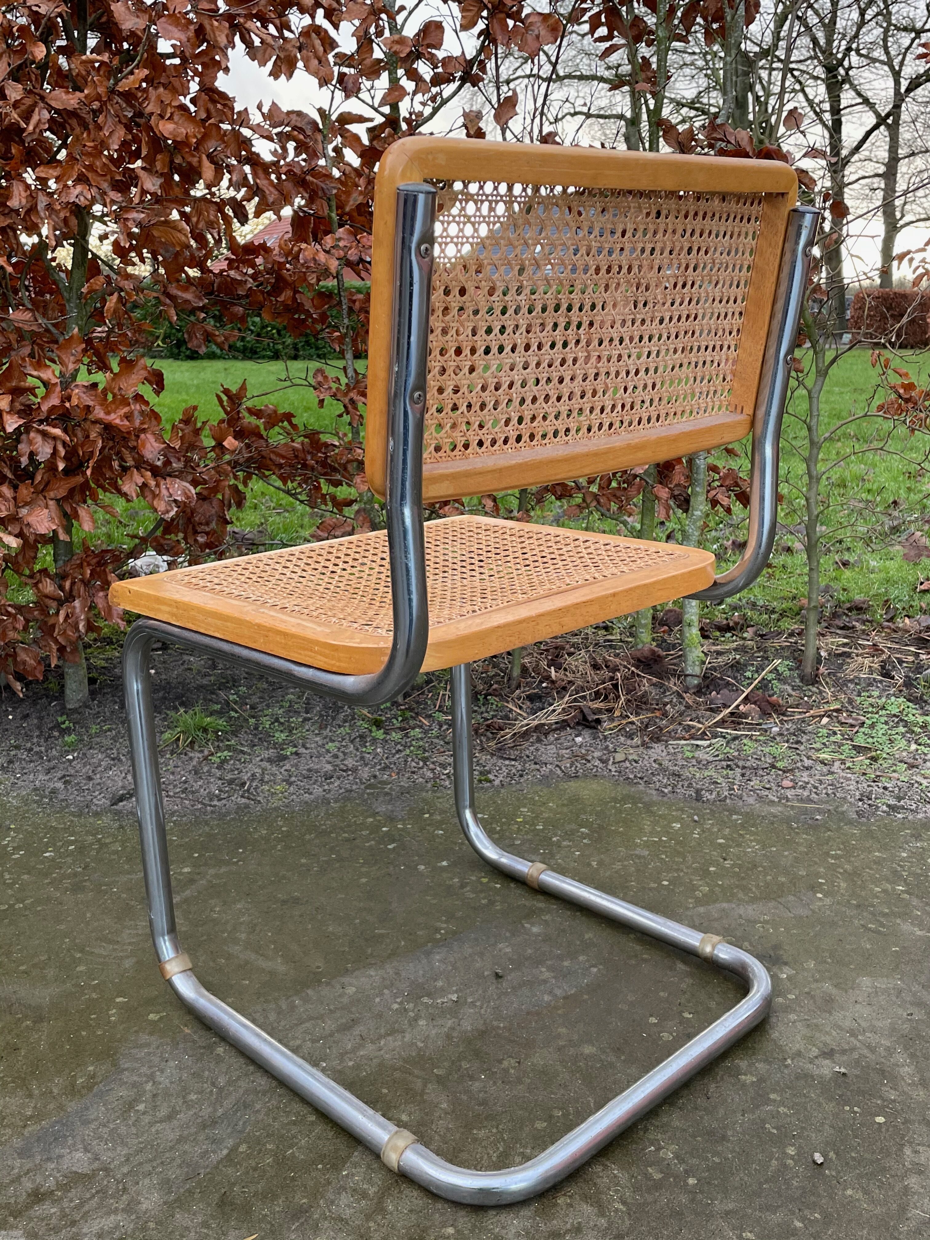 Lot of 2 chairs model Cesca by Marcel Breuer