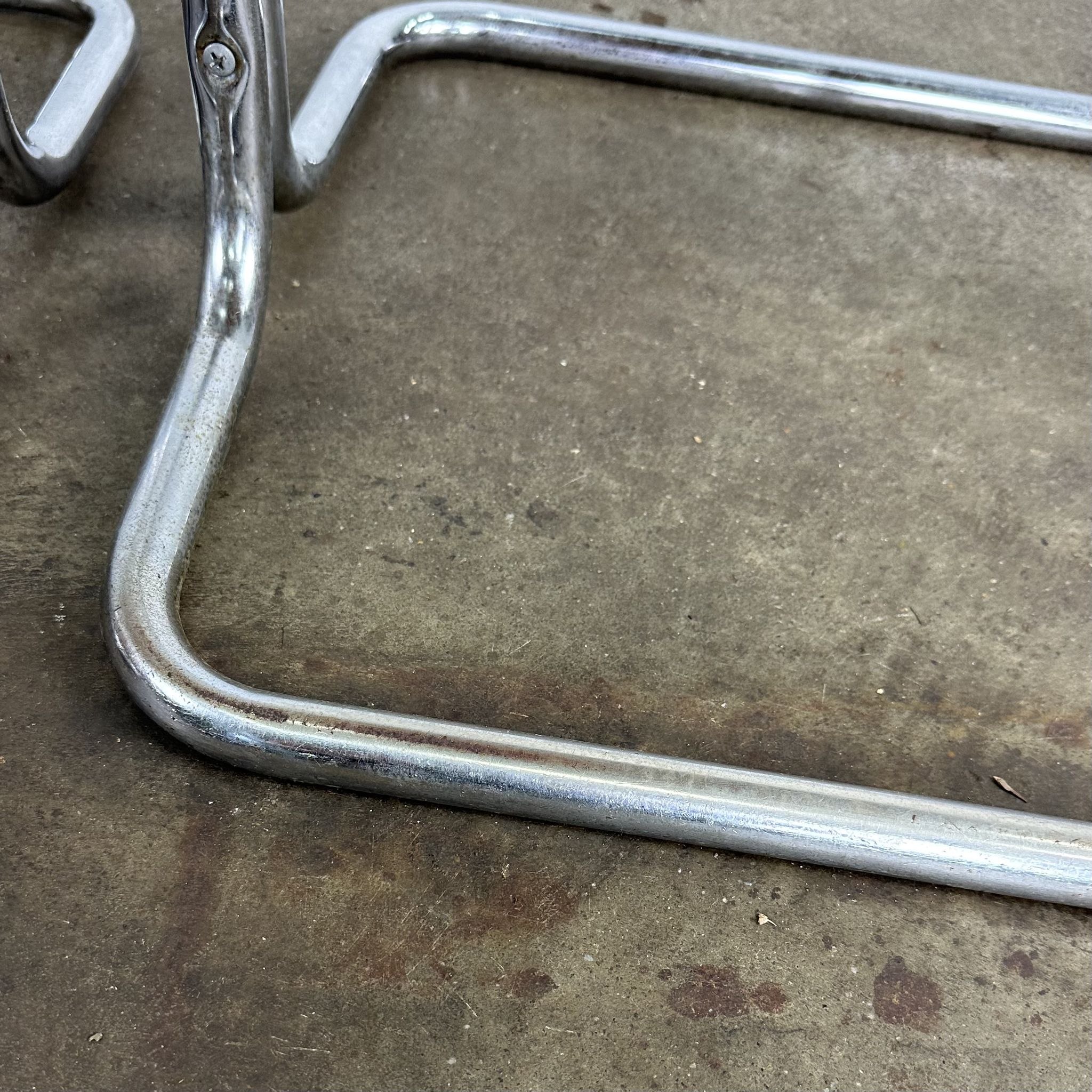 Vintage design tube frame dining chairs