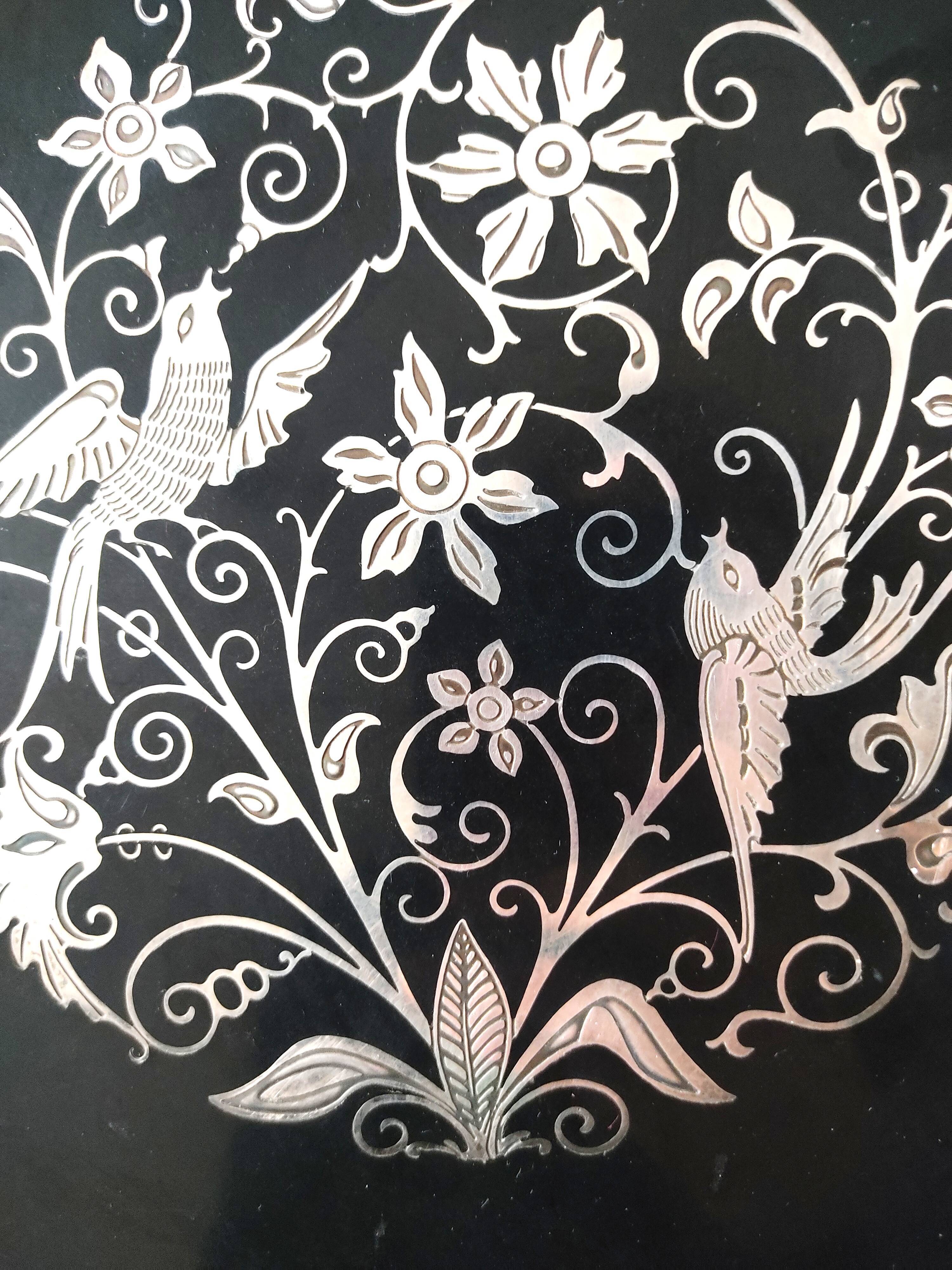 Plateau Métal argenté Oneida USA