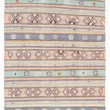 6x12 Pale Orange Green Handmade Vintage Rug, 174x359Cm