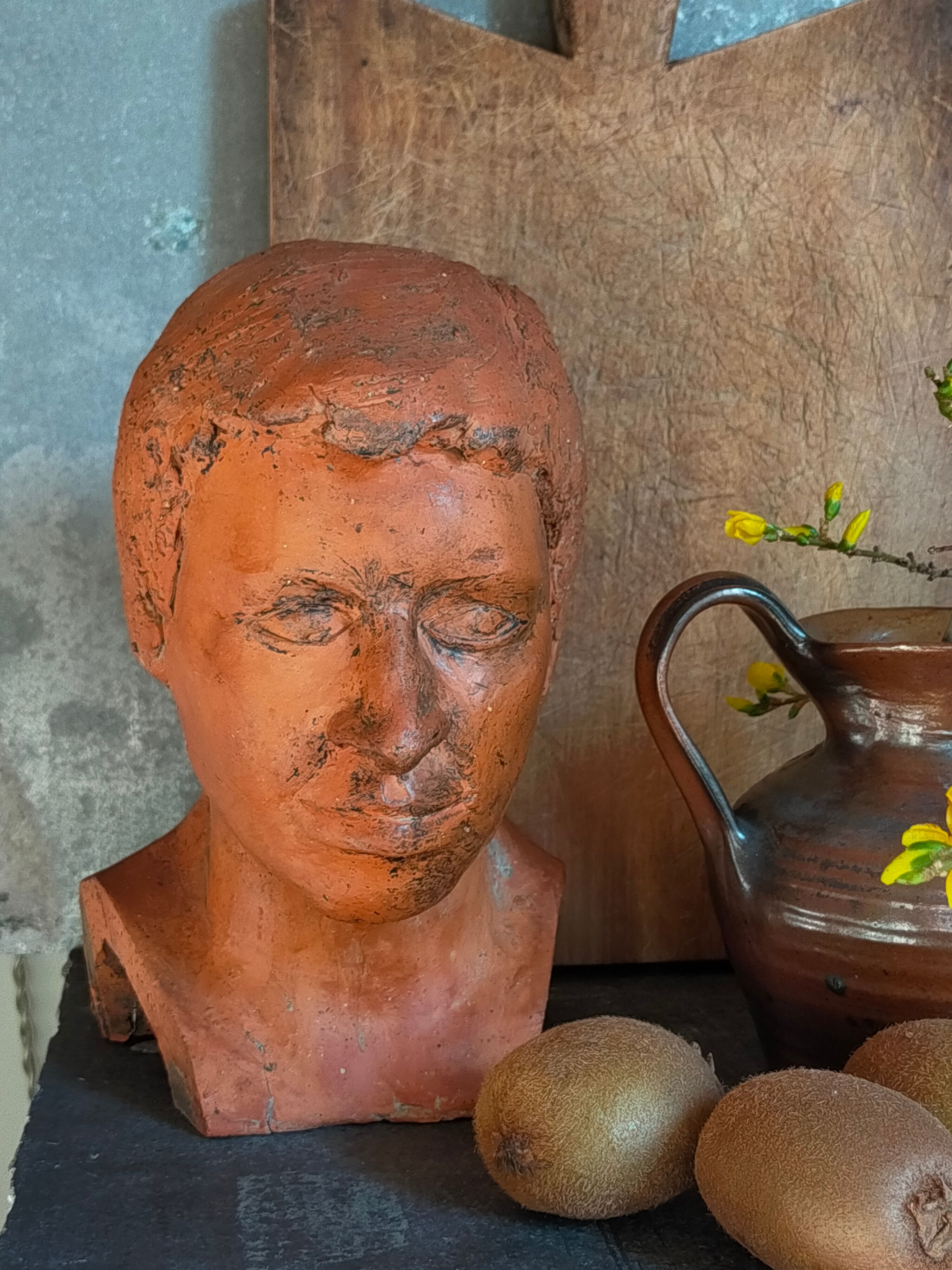 Young man's head original artist modeling