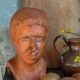 Young man's head original artist modeling