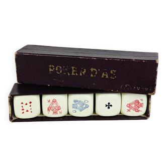 Vintage Ace Poker Dice Set
