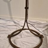 Jean Pierre Ryckaert wrought iron floor lamp 1960 brutalist